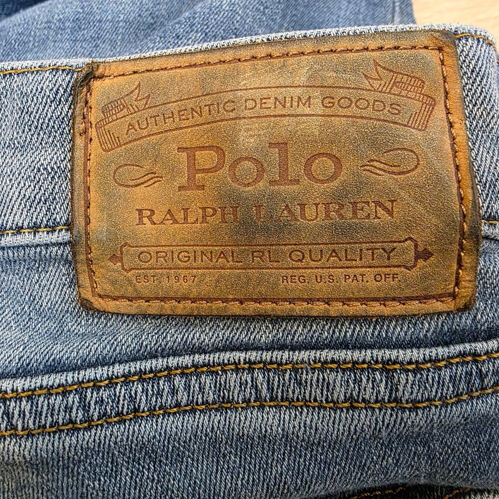 Polo Ralph Lauren Varick Slim Straight Jeans Mens 32x30 Medium Wash Stretch - Picture 4 of 14